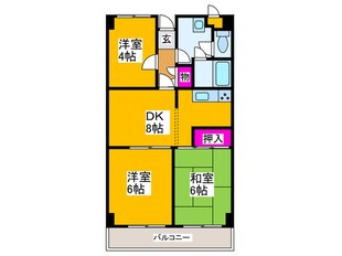 アミニティ－ふじⅠの物件間取画像